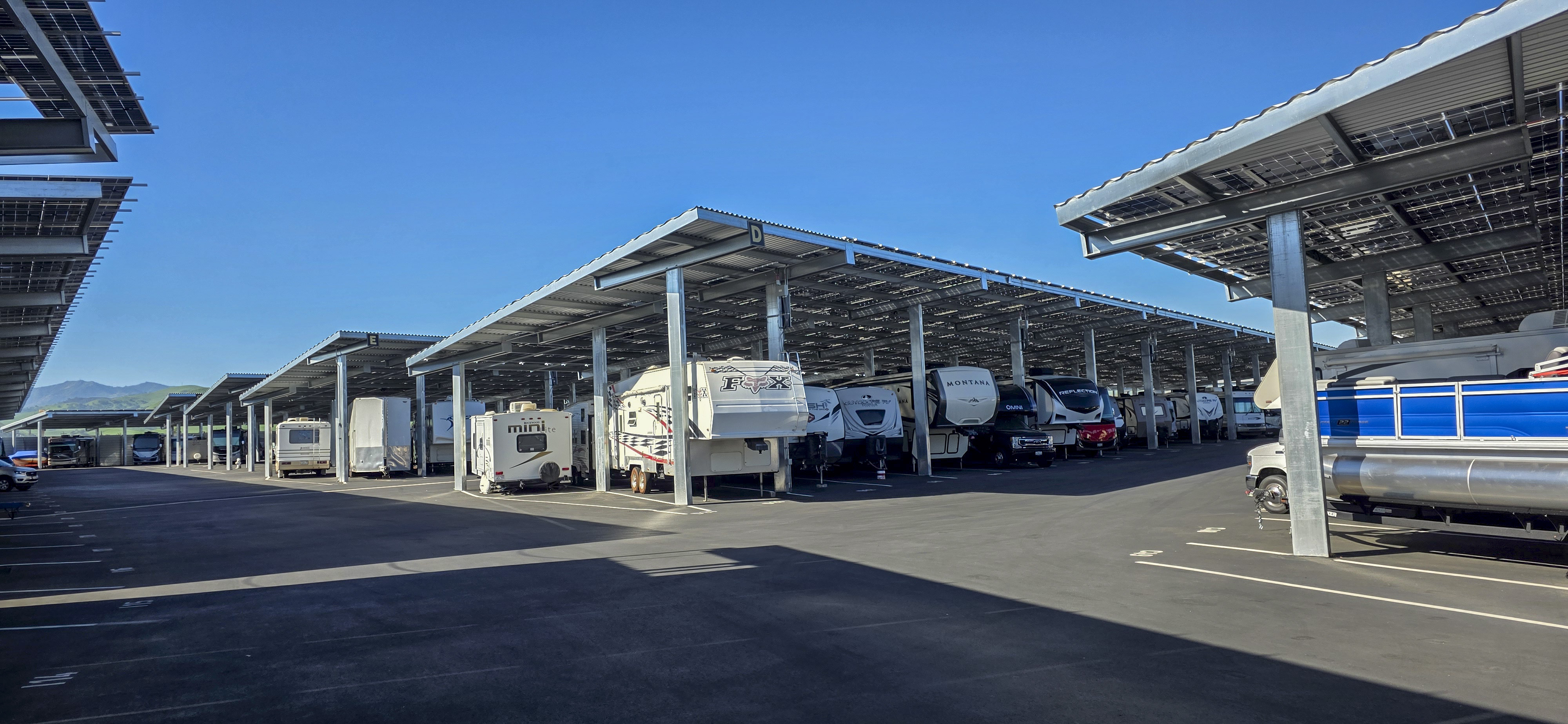 LuxeGuard RV and Boat Storage in Pittsburg, CA with 24-hour security cameras for safe RV and boat storage.