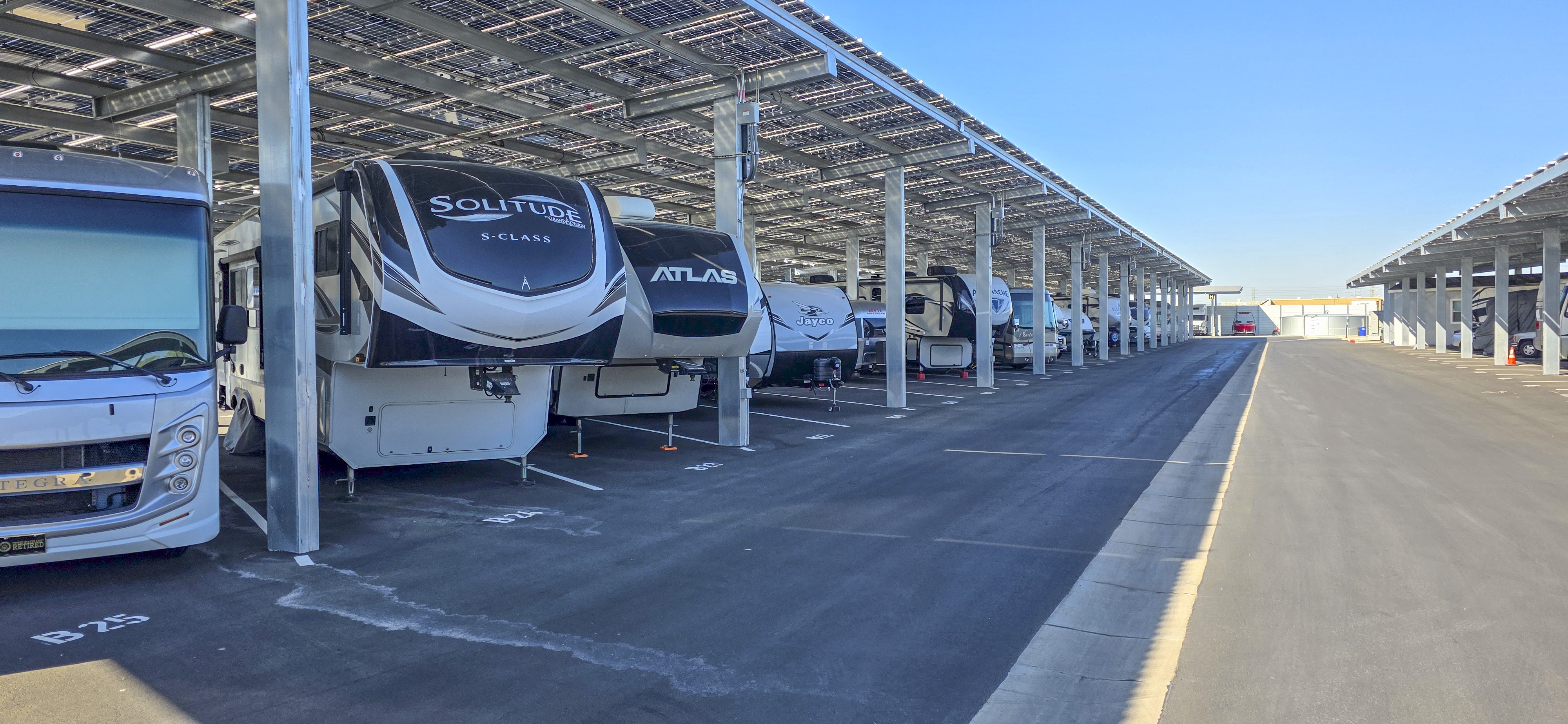 LuxeGuard RV and Boat Storage in Pittsburg, CA with 24-hour security cameras for safe RV and boat storage.