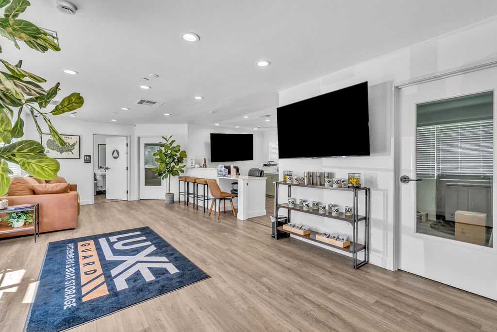 Brand new LuxeGuard RV and Boat Storage in Pittsburg, CA provides secure, solar-covered parking with wide driveways for easy access.