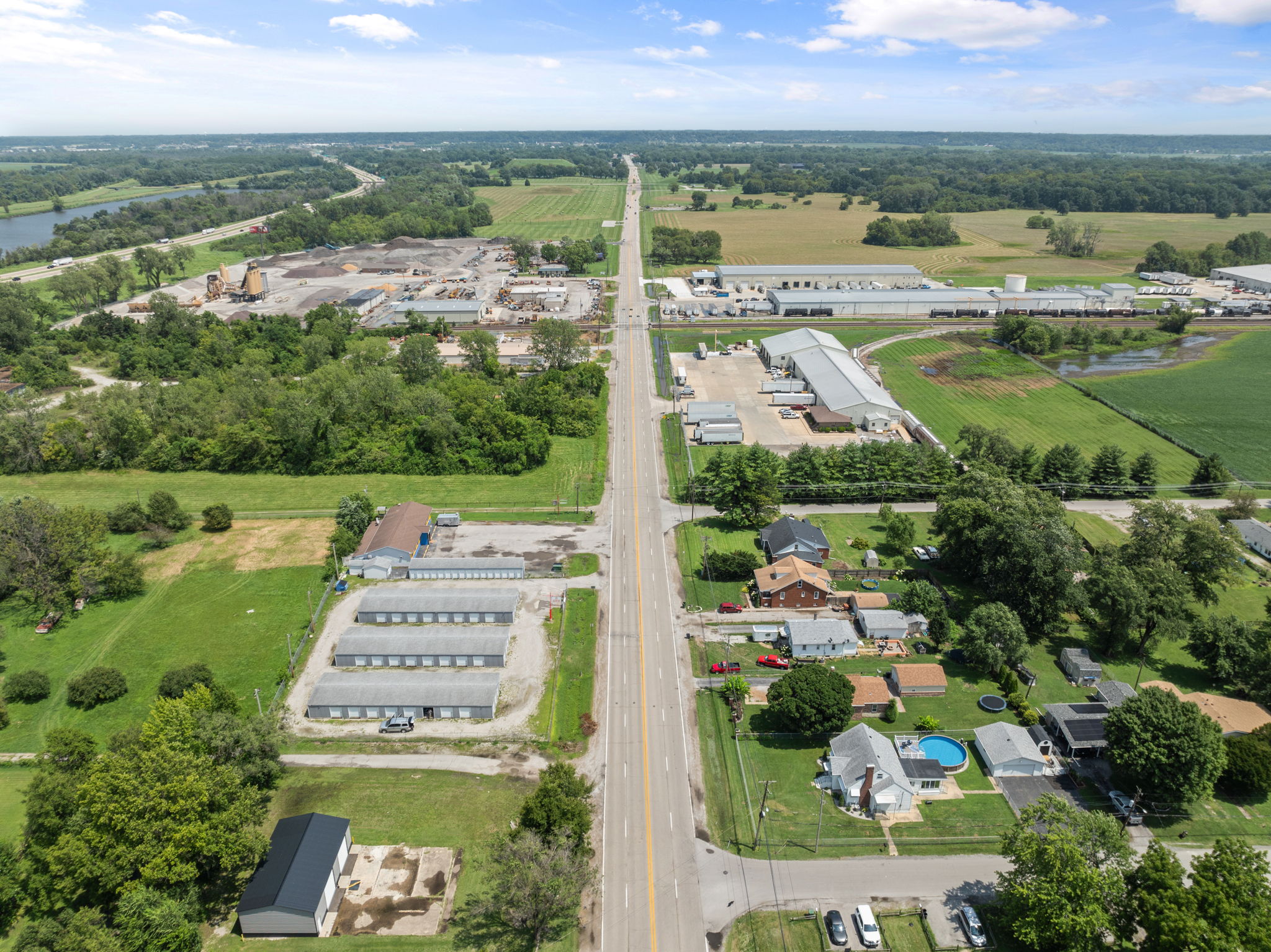 Zoomed out view secured units in Fairmont City, IL