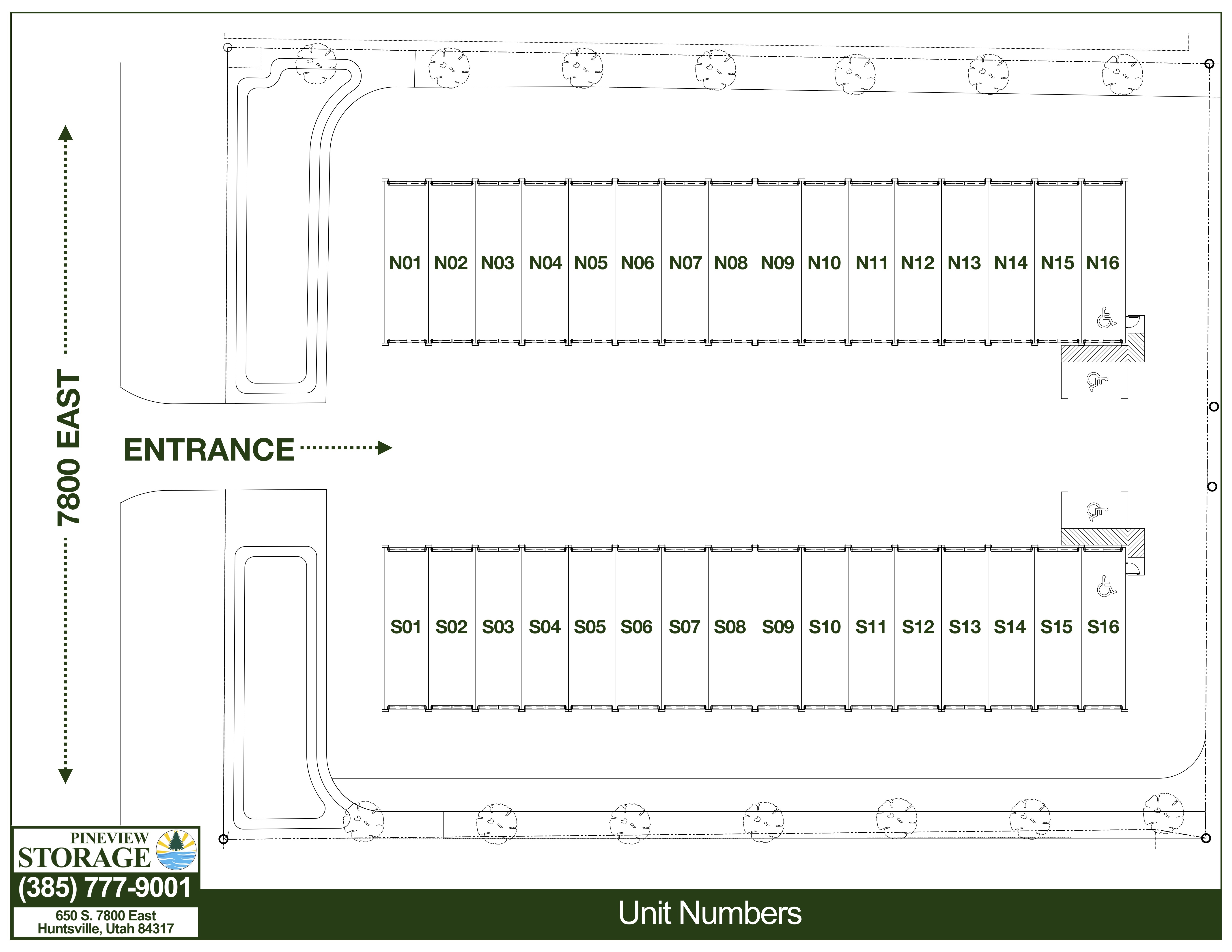 sitemap with unit numbers