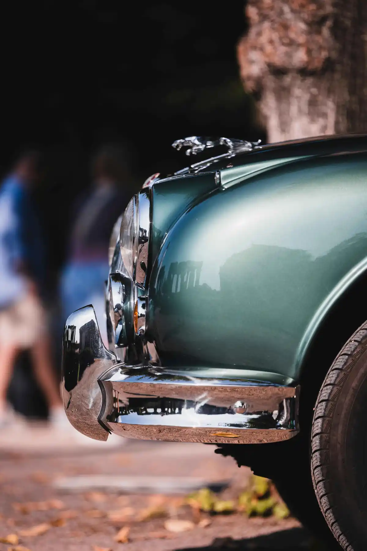 Parked classic car