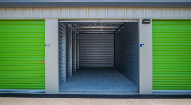 Open self storage unit at Trust Self Storage