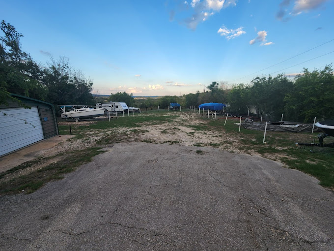 outdoor uncovered parking spaces lago vista tx