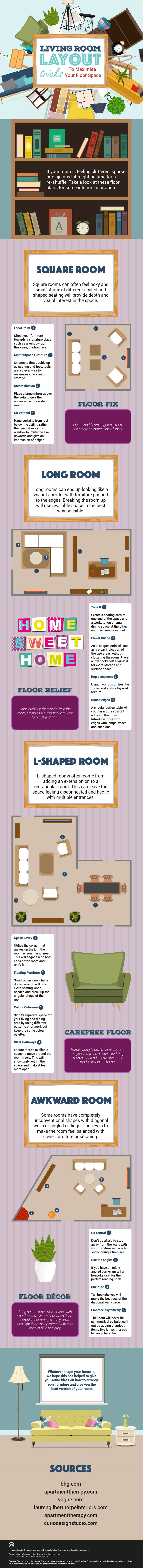 Living Room Layout Tricks To Maximize Floor Space