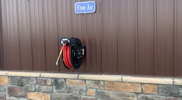 Free Air Pump at Aurora RV Self Storage