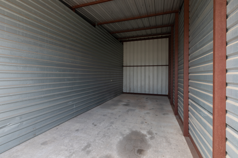 Inside of an Enclosed Parking Storage Unit