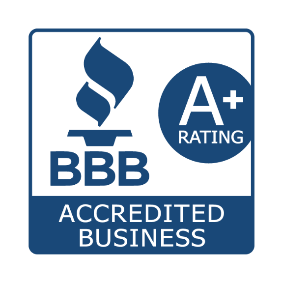 A+ BBB rating shows our commitment to trust and customer service Better Business Bureau A+ rating badge for Carefree Covered RV Storage