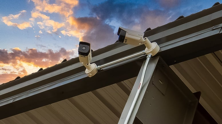 High-definition security cameras at Bargain Storage