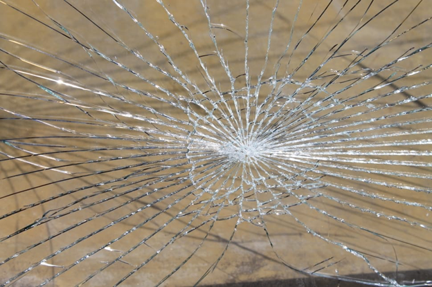 Cracked RV windshield 