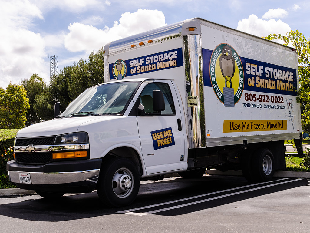 moving truck for storage facility use santa maria ca