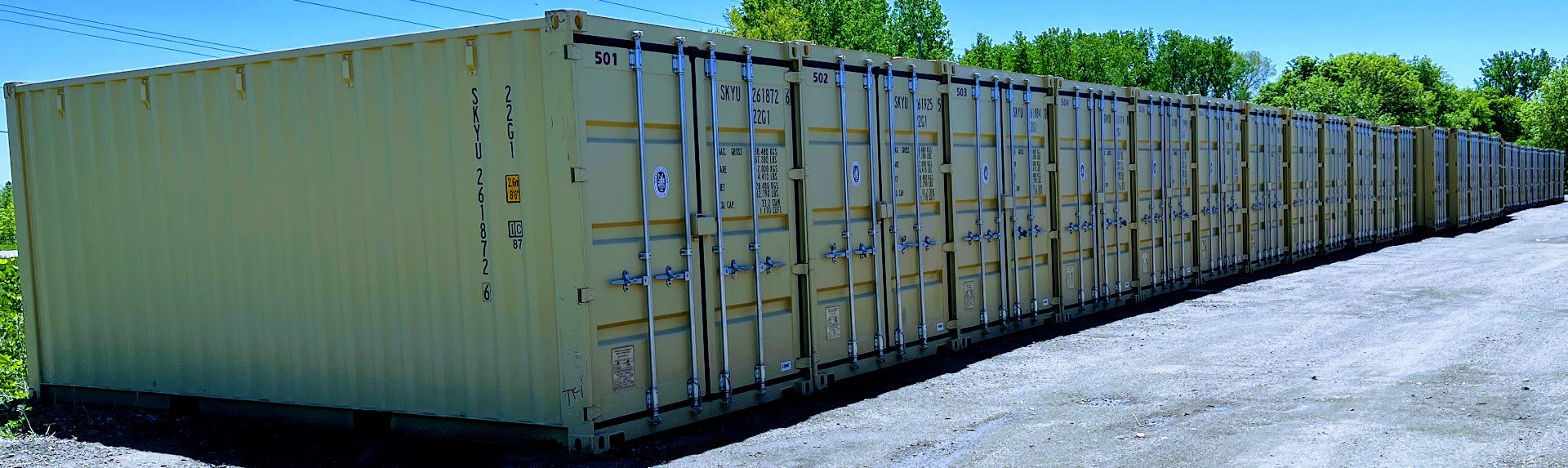 Fairmont Mini Storage Facility Containers