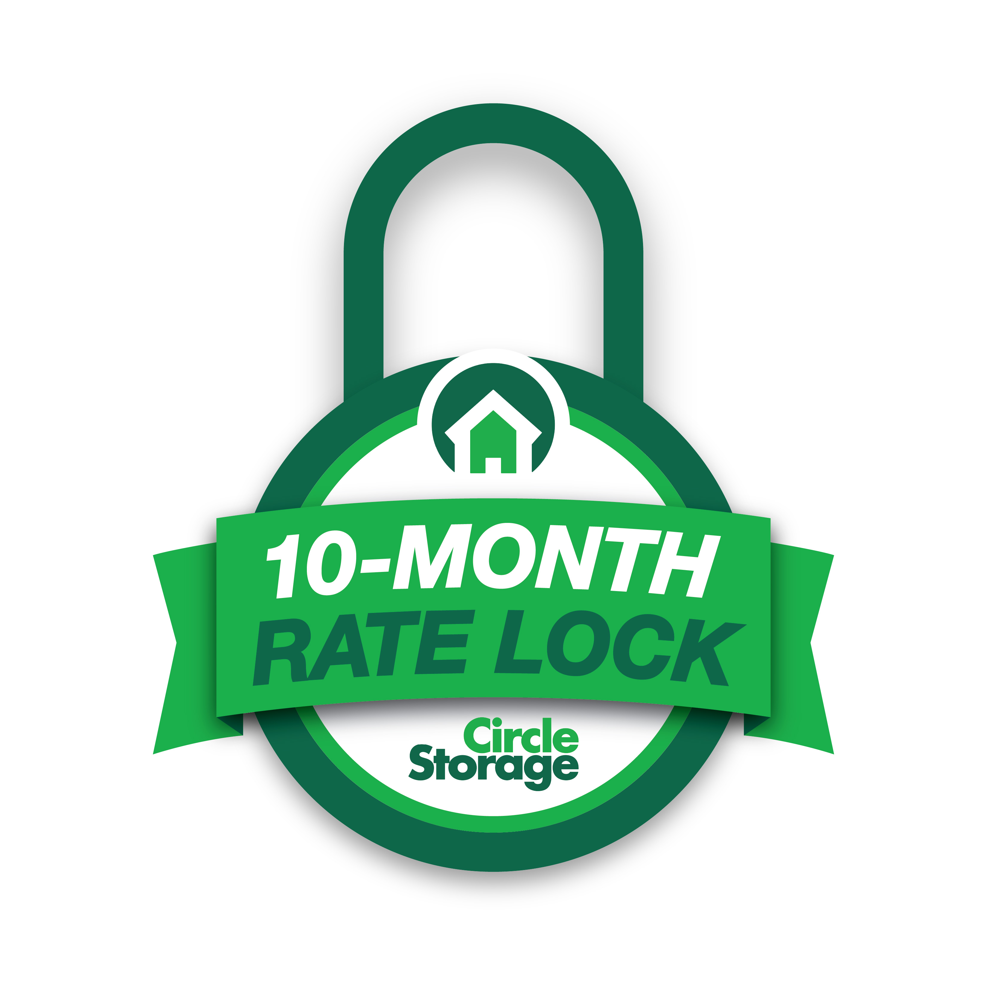 Circle Storage Rate Lock Badge
