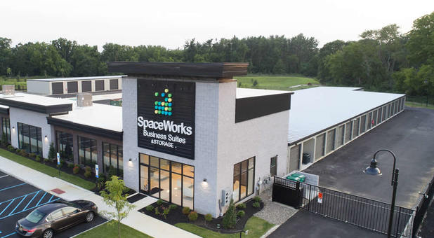 Drone View of SpaceWorks Mullica Hill