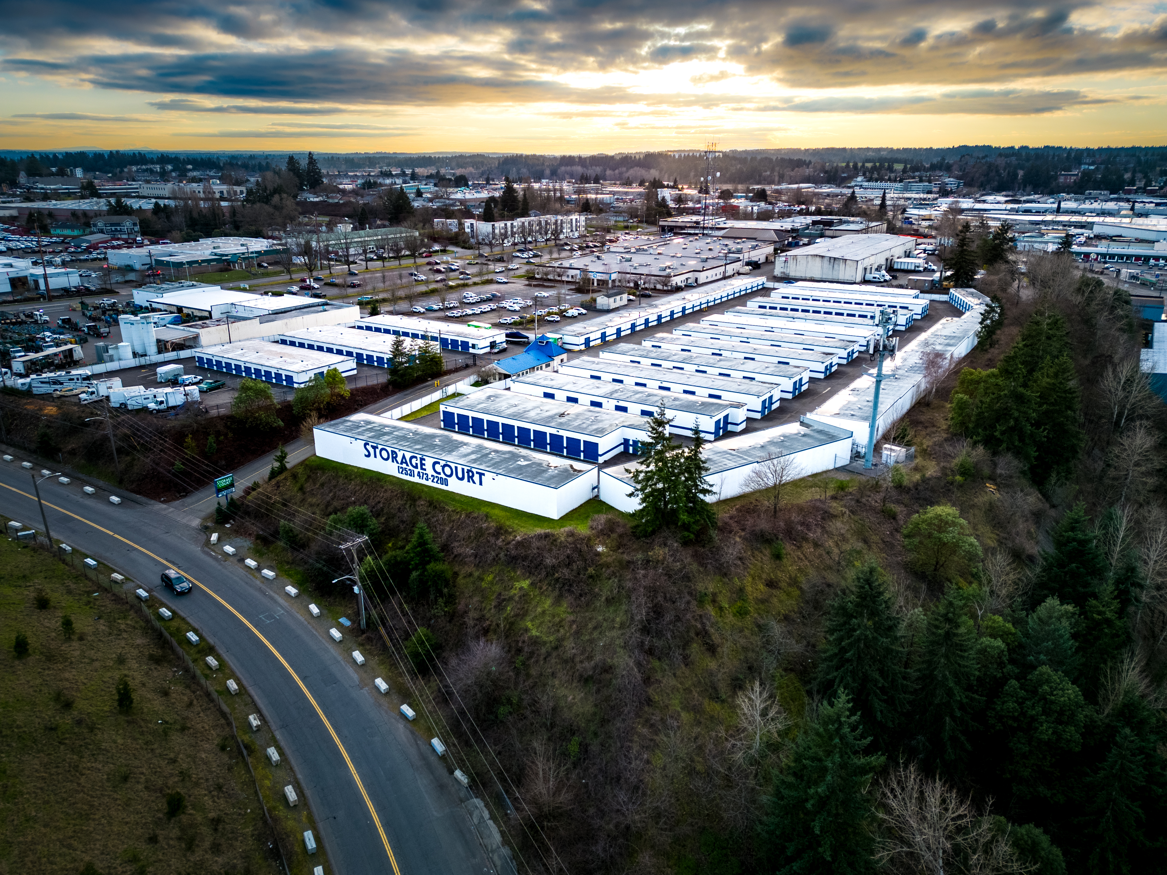 Aerial View of Storage Court of Tacoma