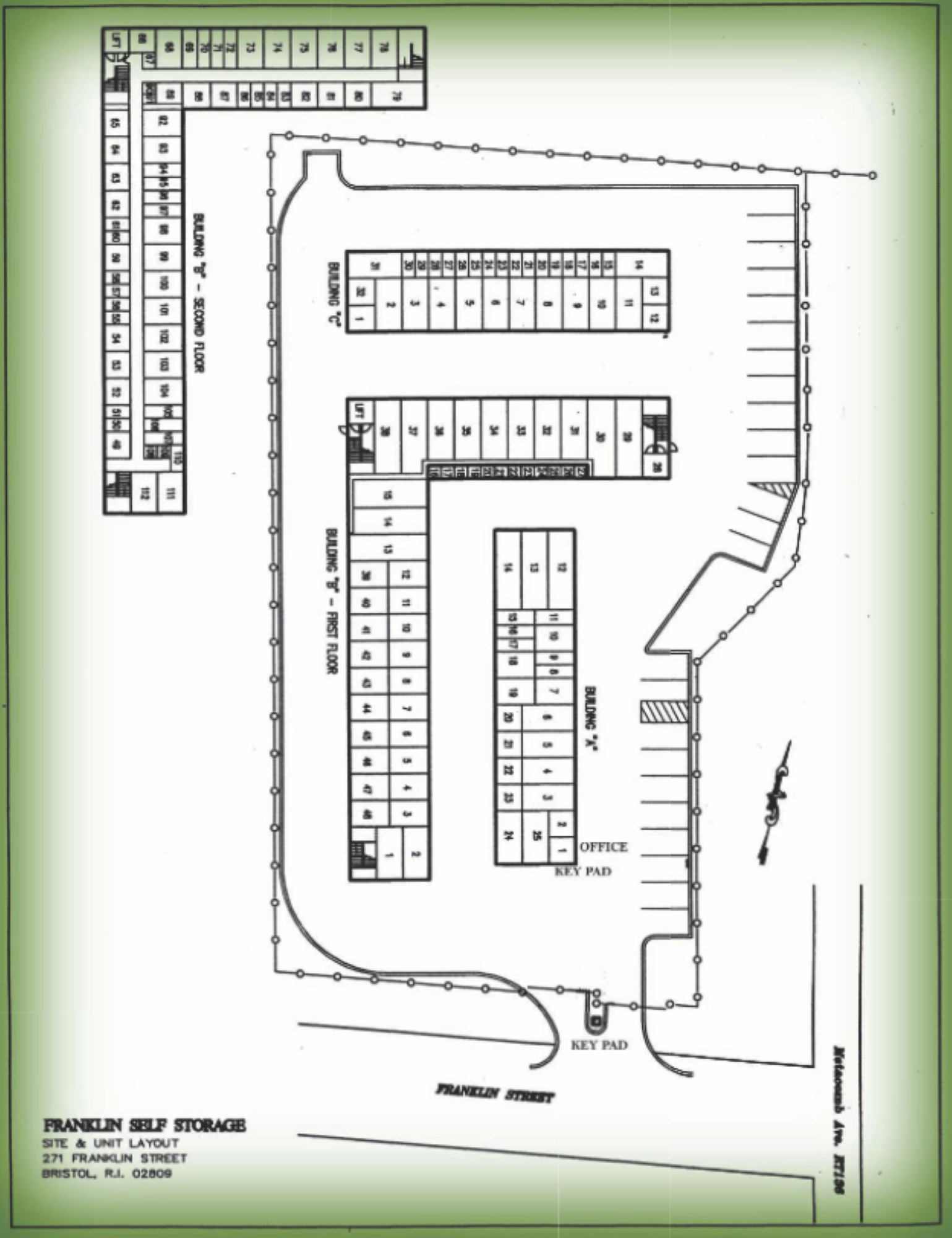 Facility Map | Franklin Self Storage