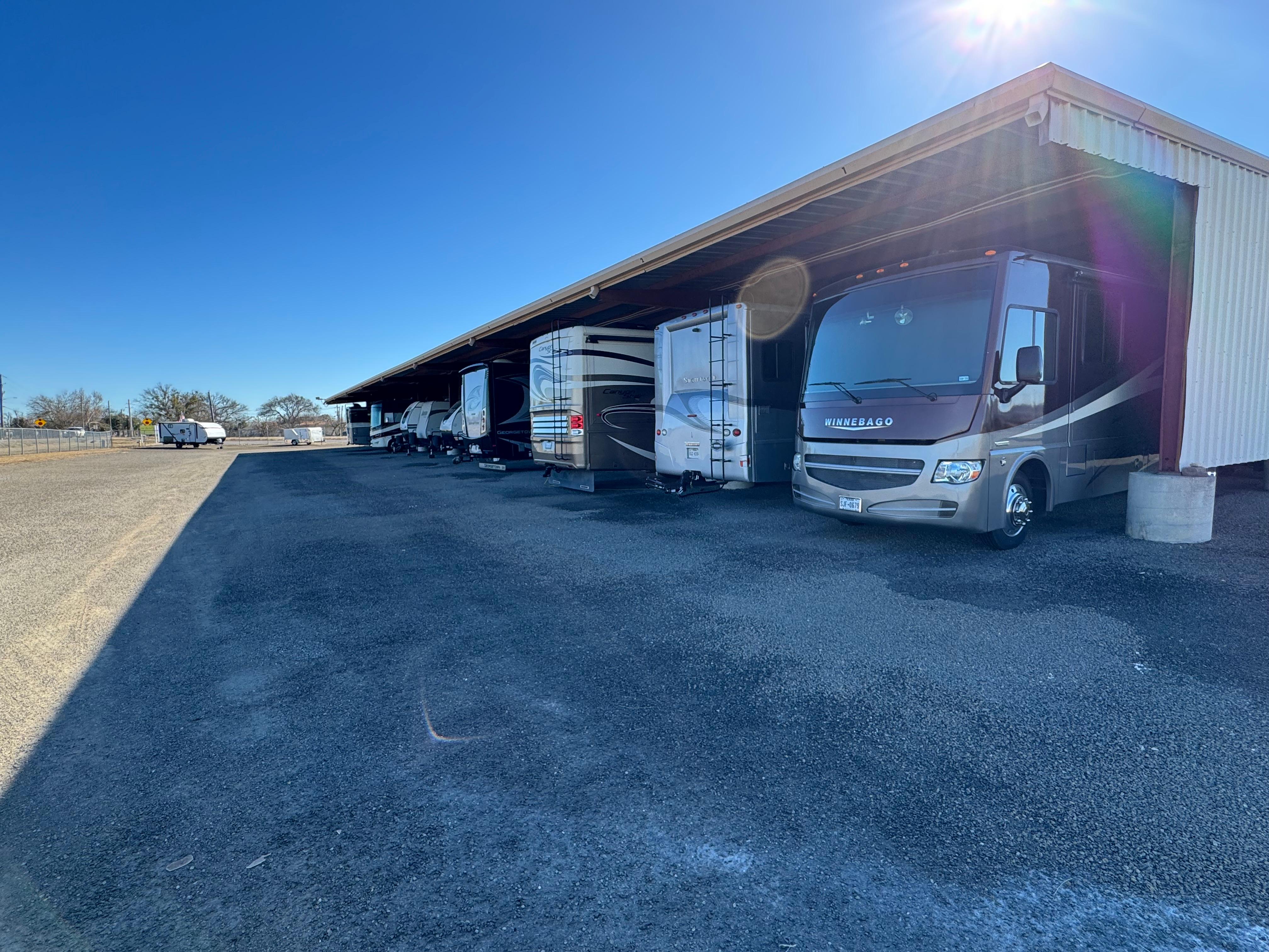 Covered RV Storage in Georgetown, TX