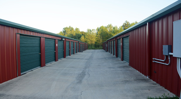 Wide Aisles at Hometown Self Storage - Azle 1