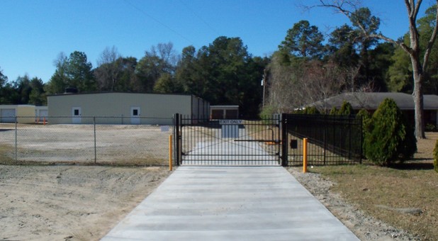 Security gate at 1st Self Storage