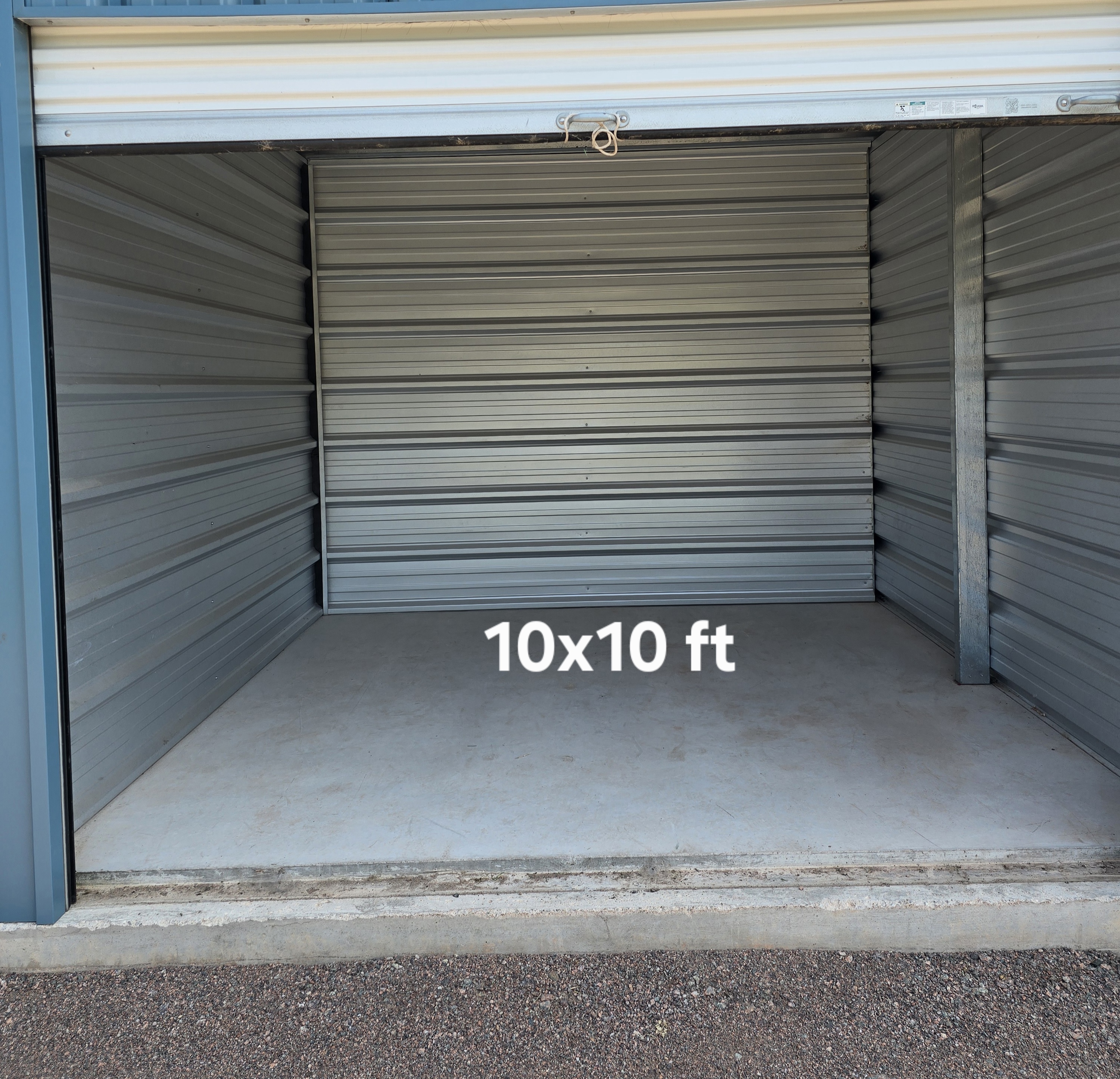 Image of open storage unit