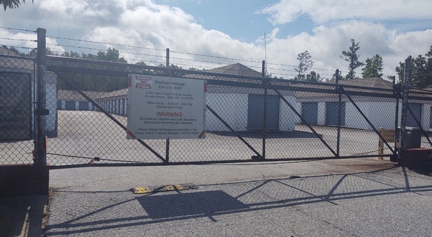 Gate at Stadium Self Storage in Phenix, AL