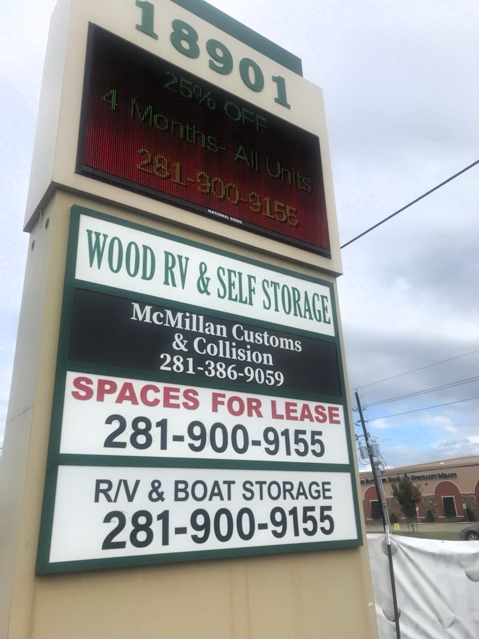 Monument Sign w/ Digital Board For Great On-Site Visibility