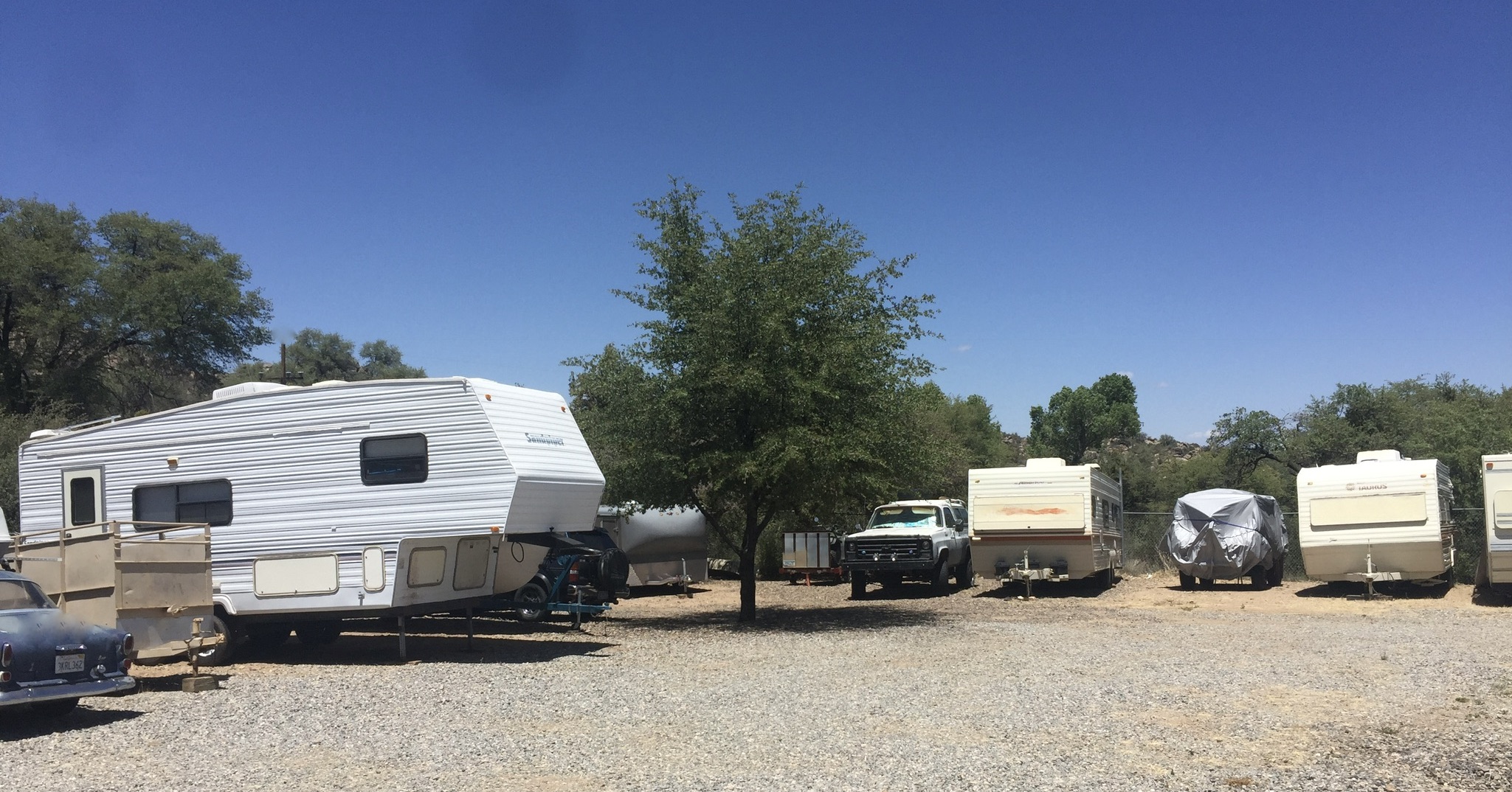 rv and boat parking in in Yarnell, AZ
