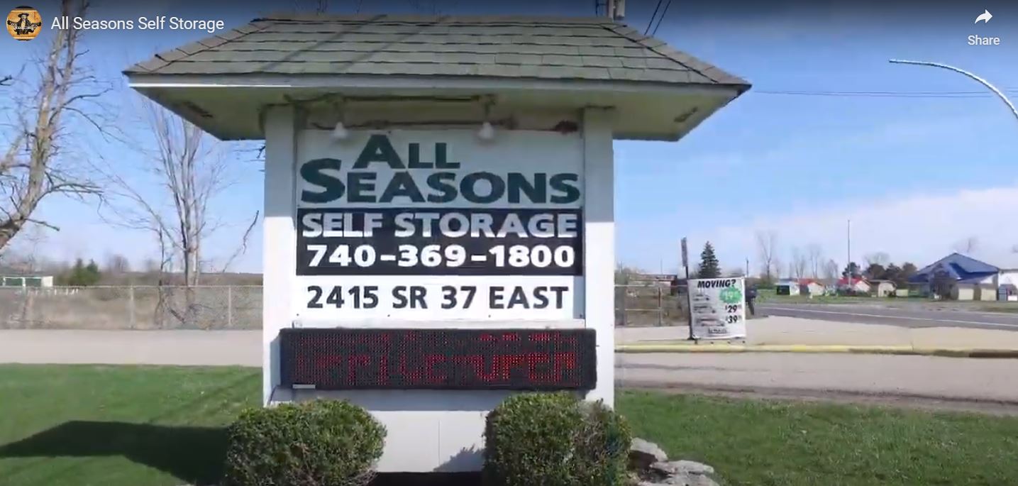All Seasons Self Storage Sign