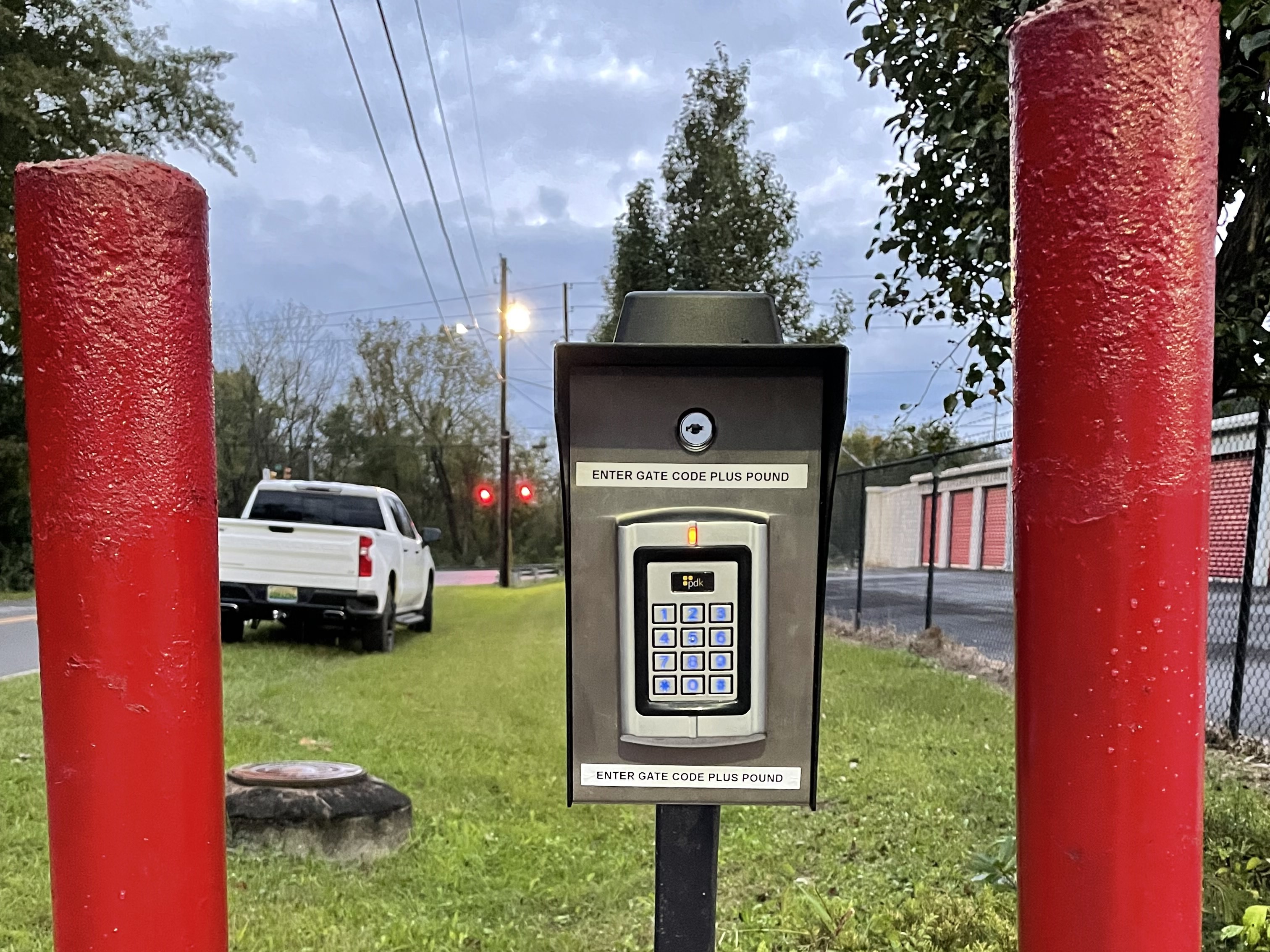 electronic keypad for gate entry