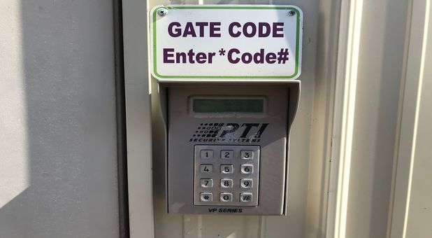 keypad for gate entrance at u-store self storage - minges creek Keypad secured gated entrance