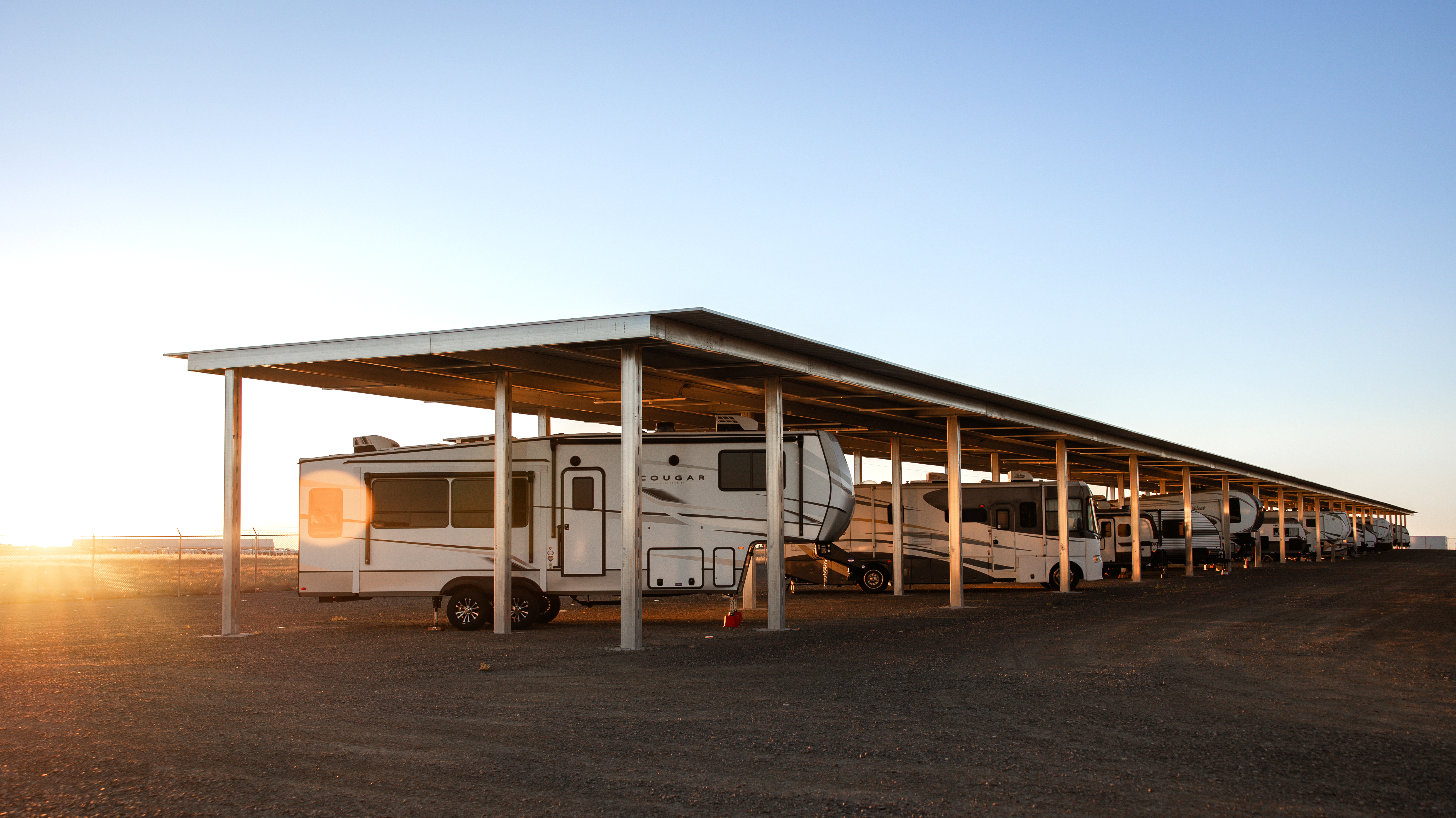 Secure Covered RV Storage in Cheyenne WY at I-25 RV Storage