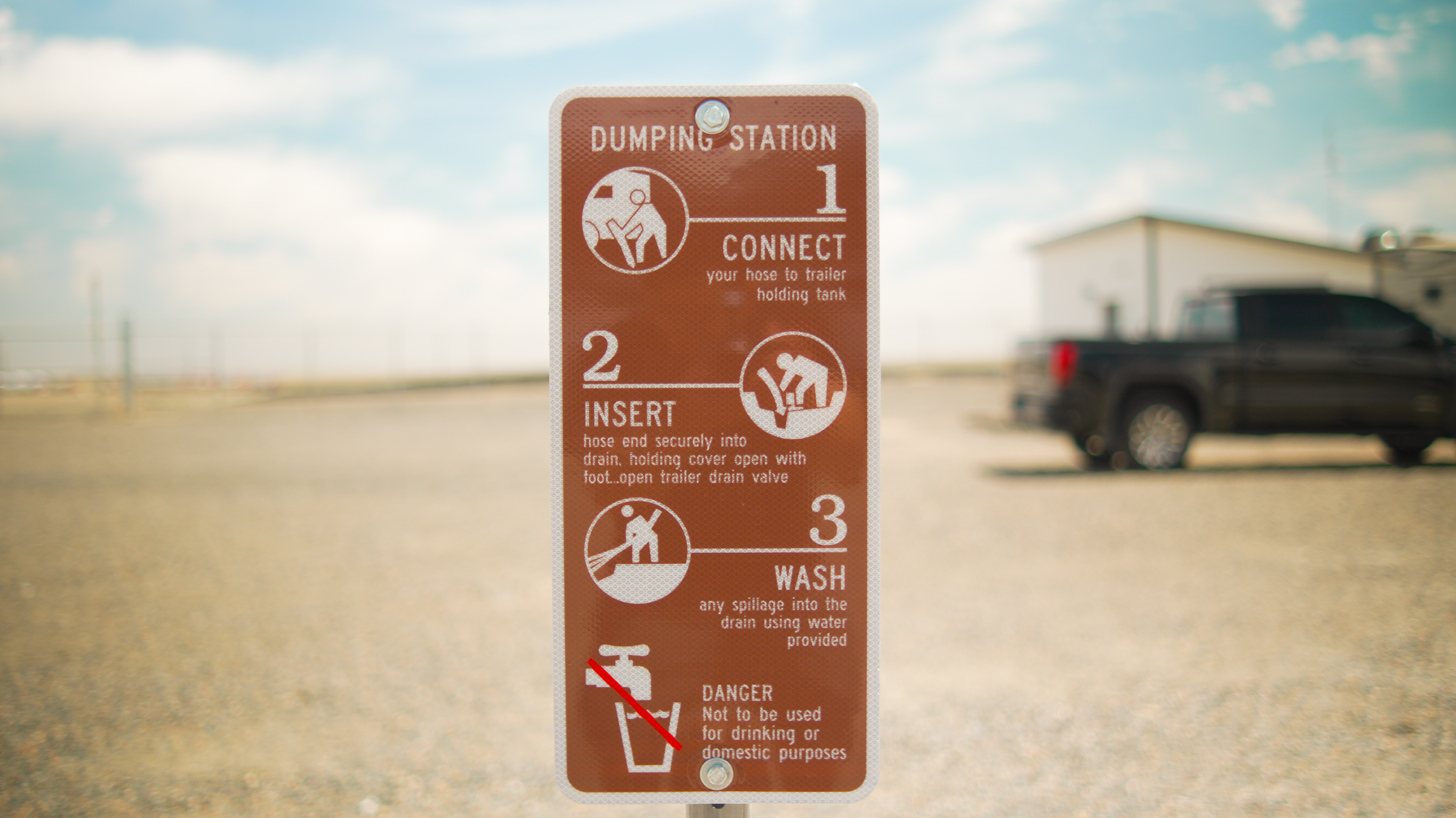 Dumping Station Instructions in Cheyenne WY at I-25 RV Storage