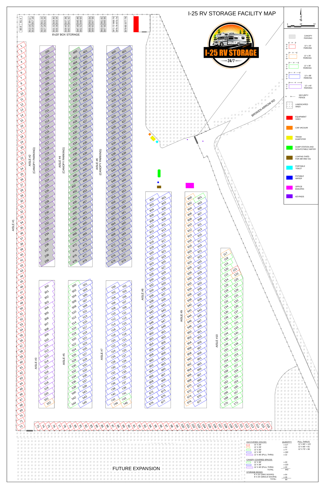 I-25 RV Storage Facility Map | Cheyenne, WY I-25 RV Storage Facility Map | Cheyenne, WY