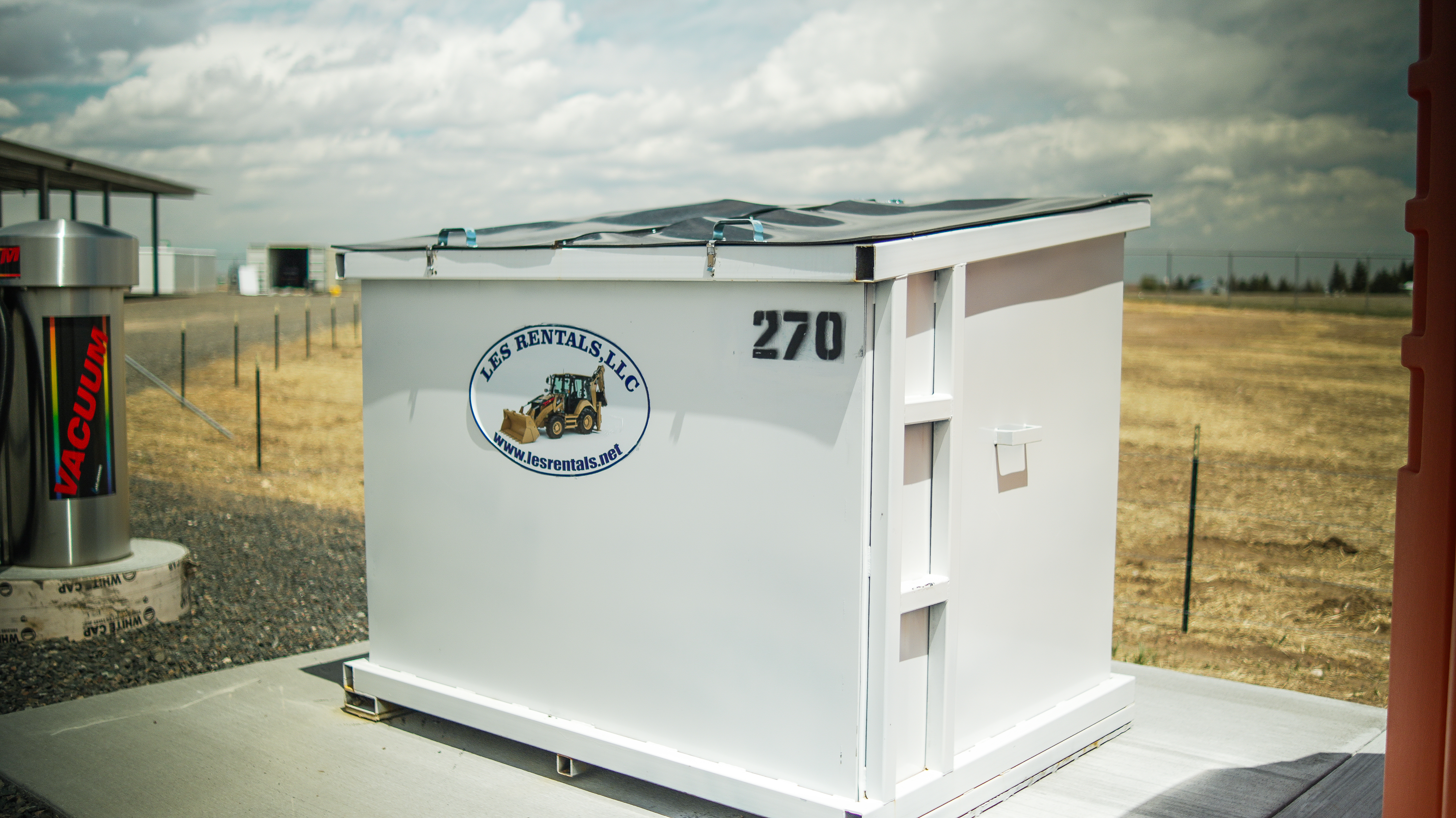Trash Bin in Cheyenne WY at I-25 RV Storage