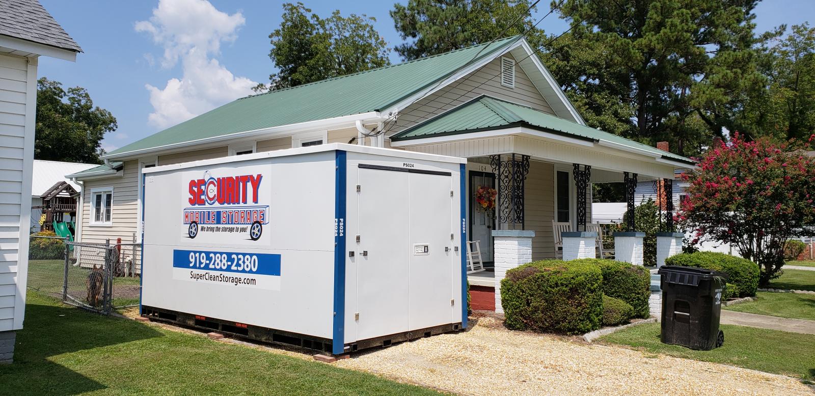 Dropping off Security Mobile Storage unit