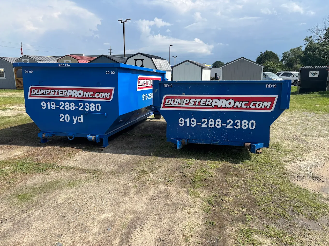 12 and 20 yard dumpsters