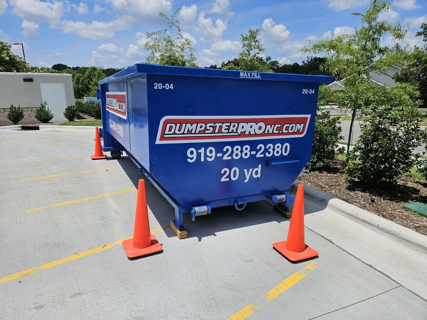20 yard dumpster