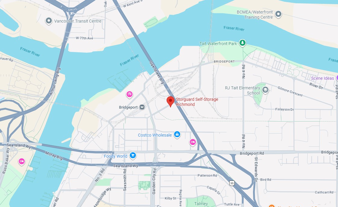 Storguard Richmond Map