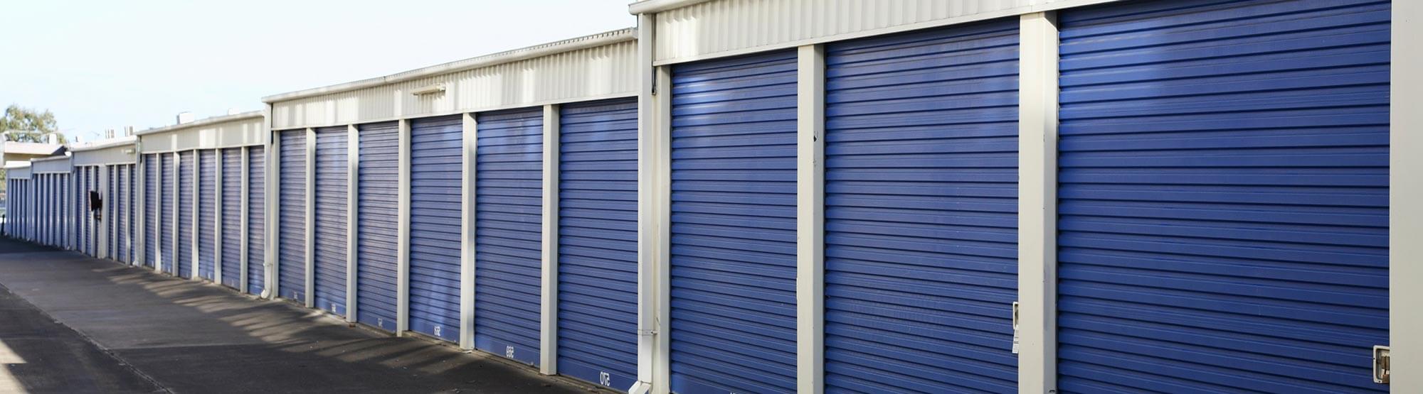 Rows of storage units in Cypress, TX