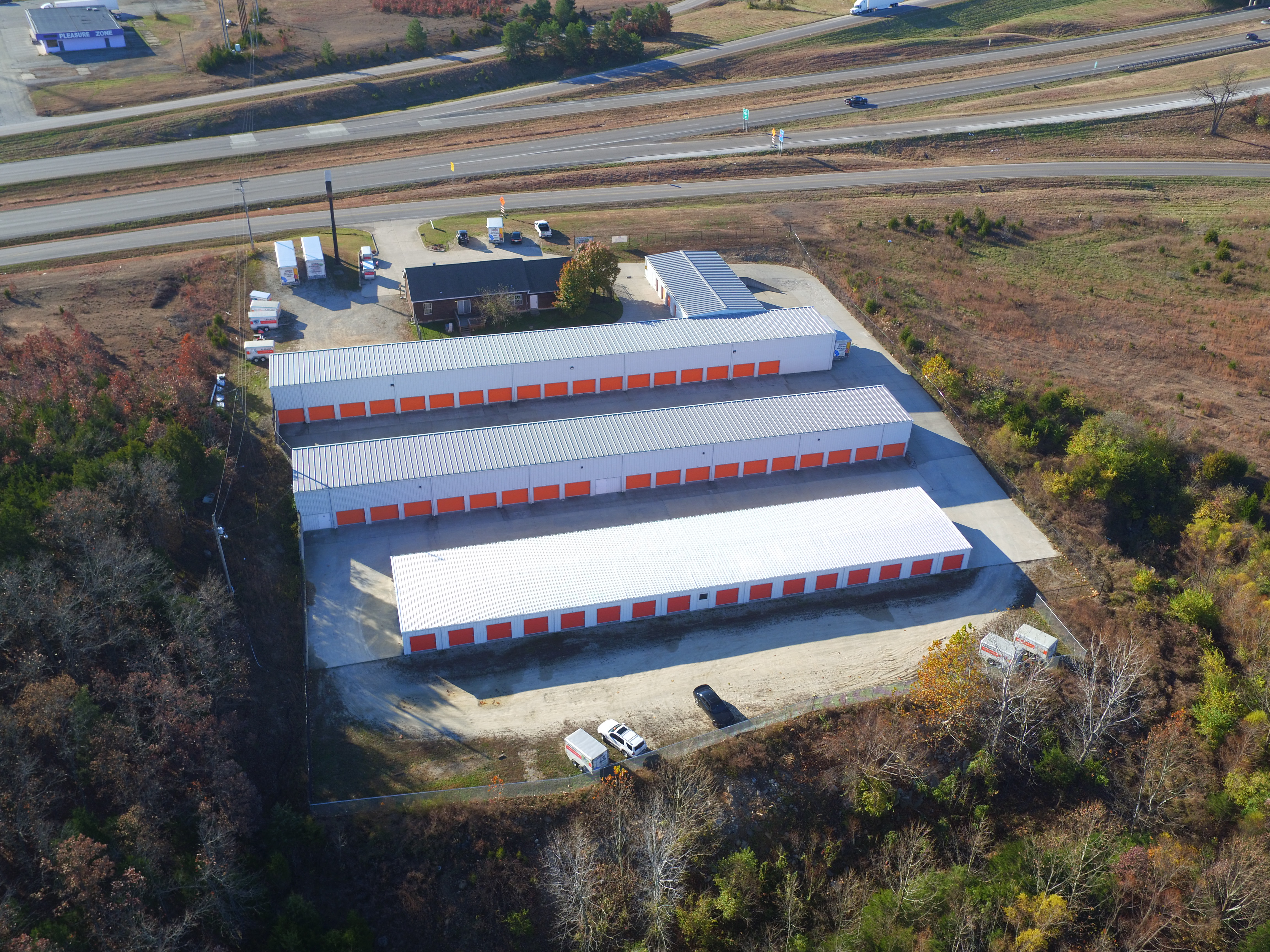 Birdseye view of facility