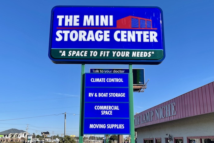 Mini Storage Center Garden City Welcome Sign