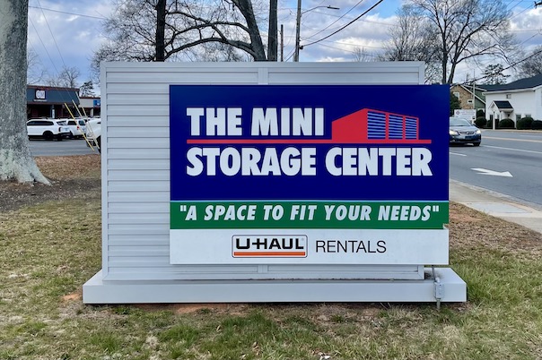 Mini Storage Center Charlotte Monroe Rd Sign
