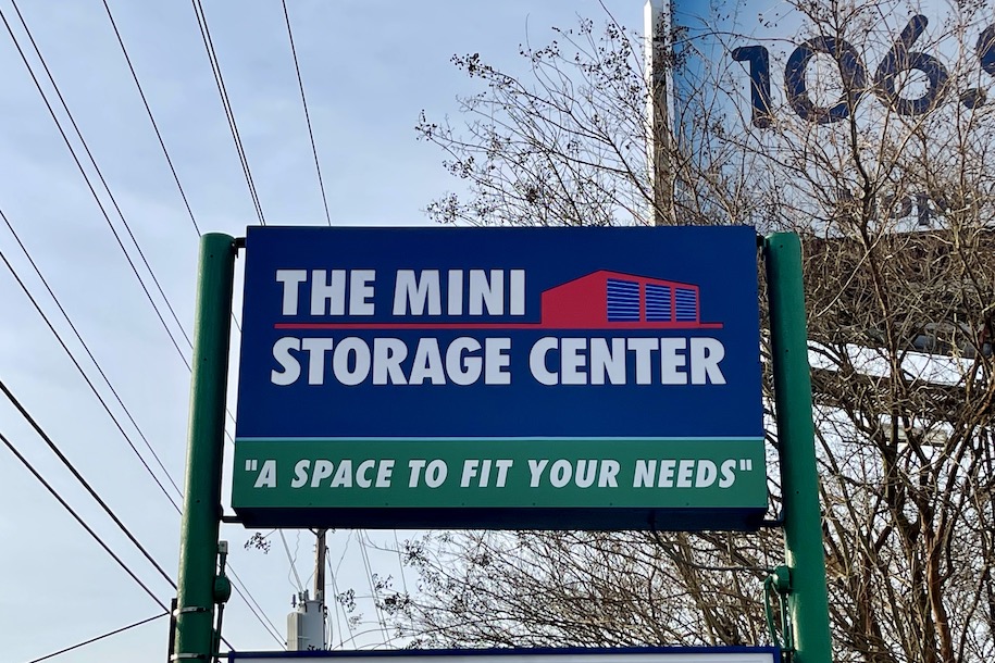 Mini Storage Center Spartanburg Sign