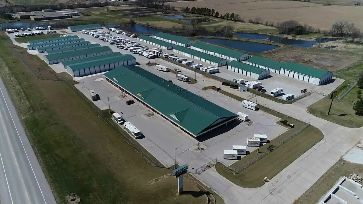 Aerial view of our storage facility in lincoln