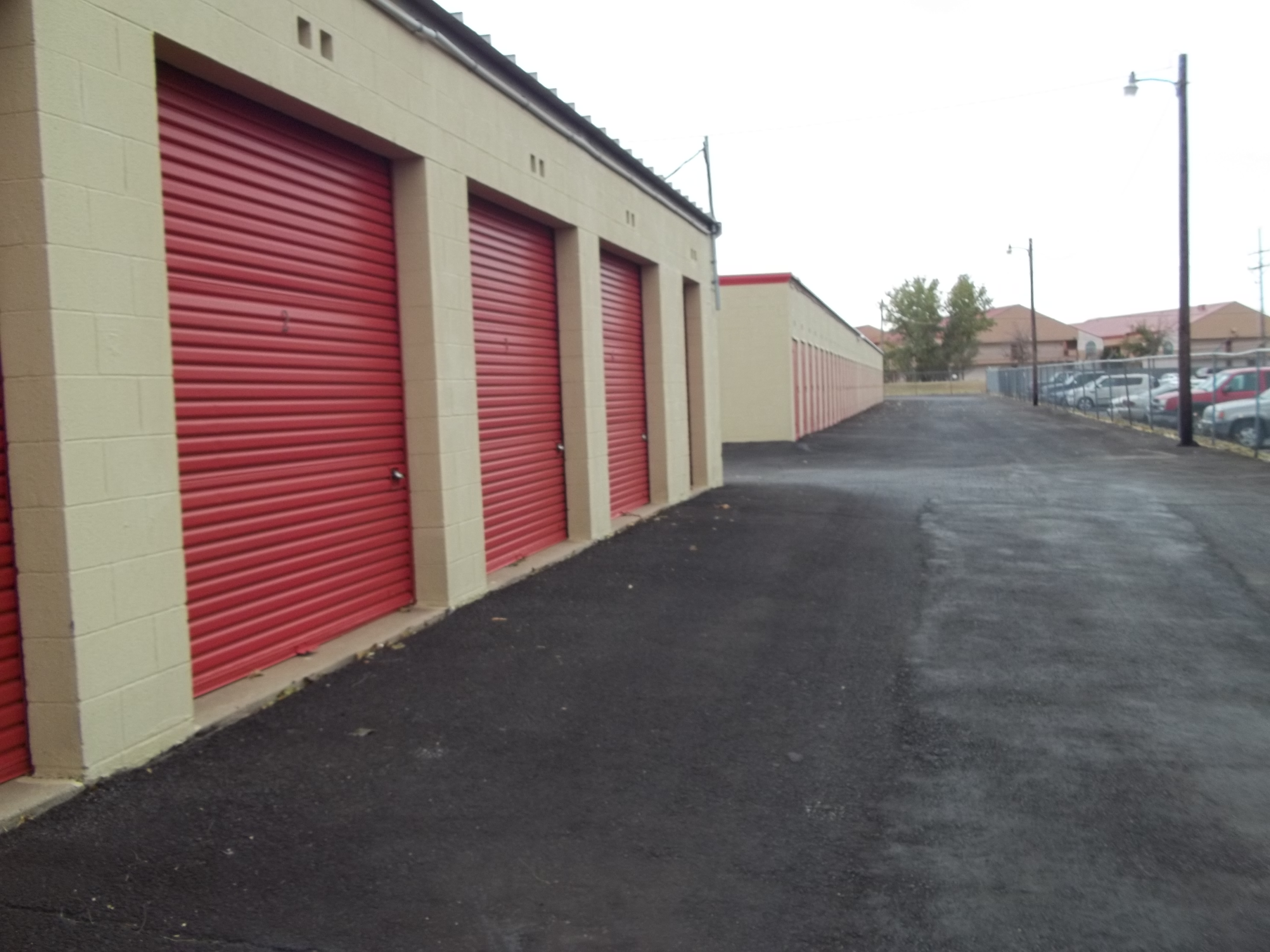 Line of Storage Units in Amarillo, TX