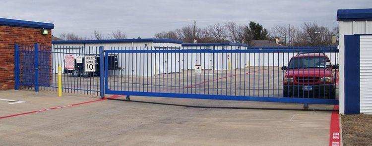 Added security with keypad access to Arlington, TX storage facility