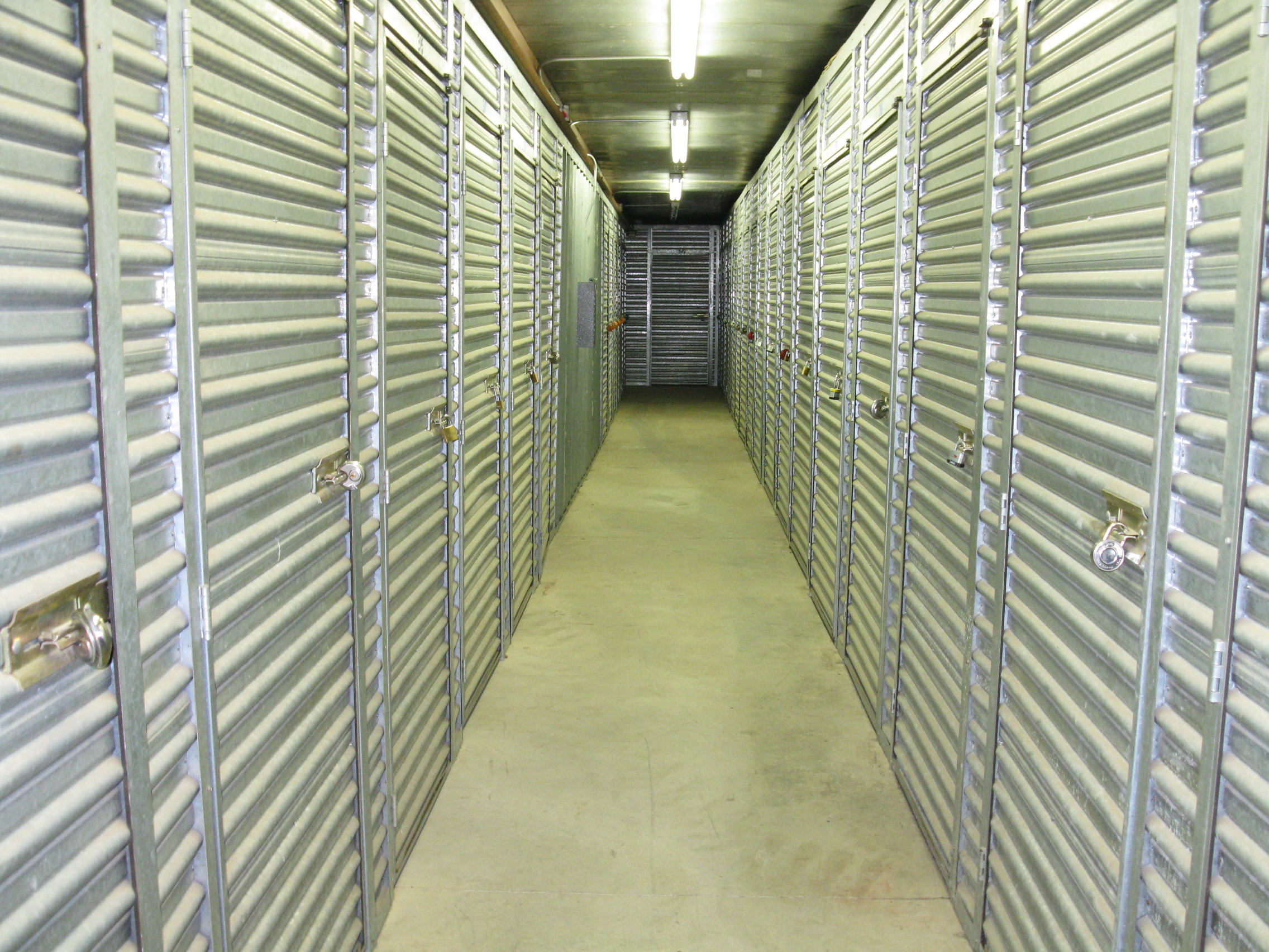 Sentry Storage on Folsom Blvd secure indoor storage units with well lit hallways
