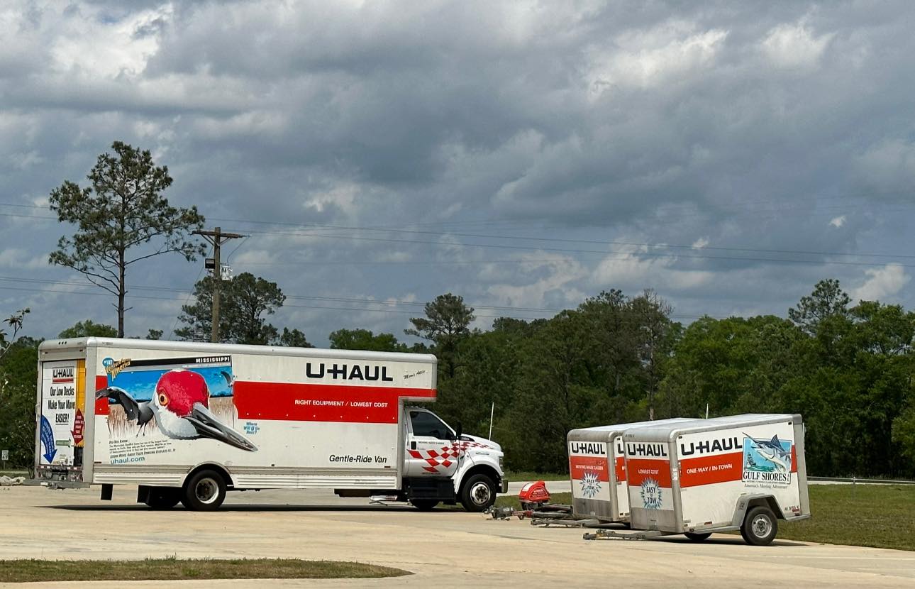 u-haul moving trucks available for rental