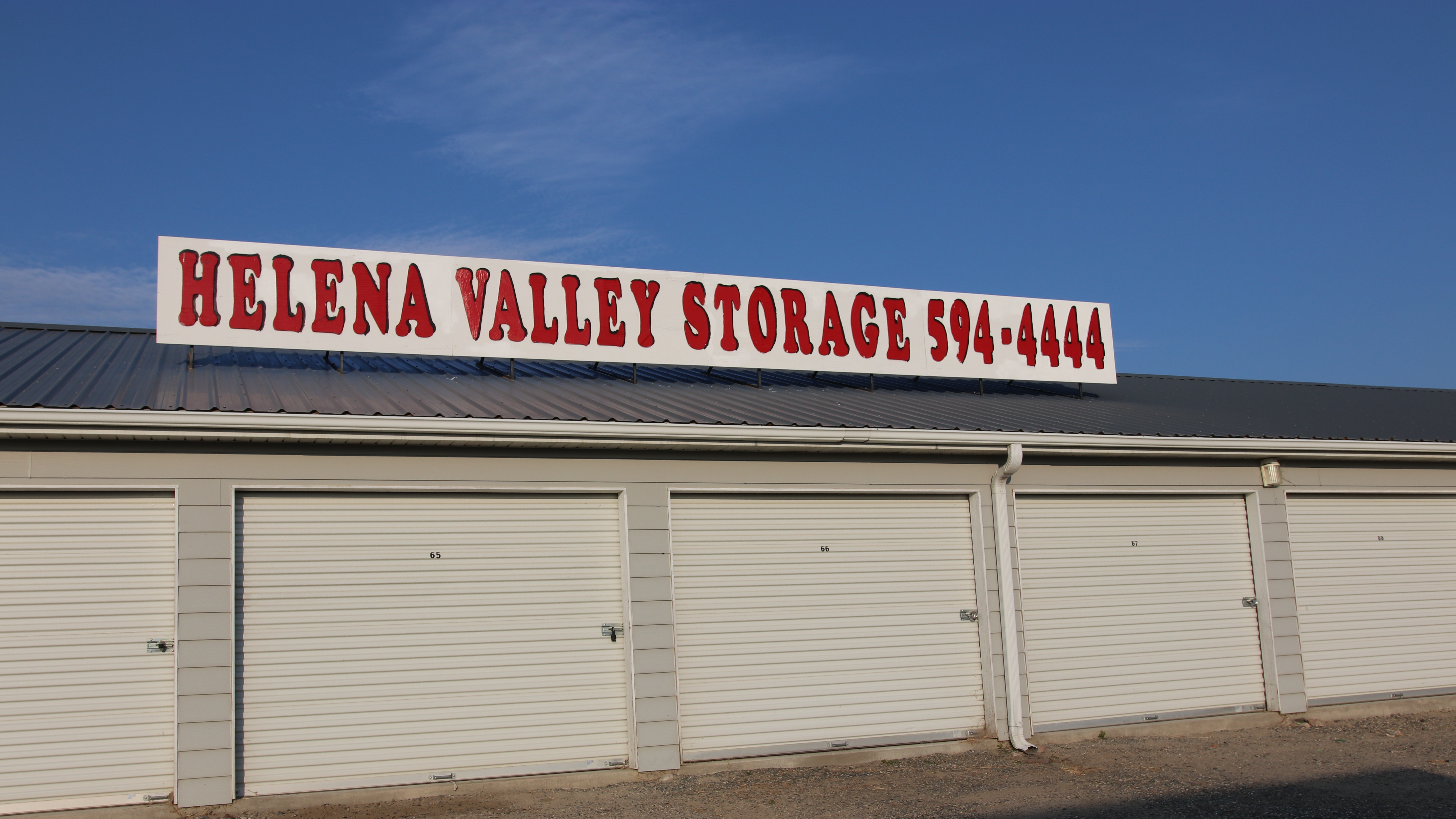 Helena Valley Storage Sign and Storage Building