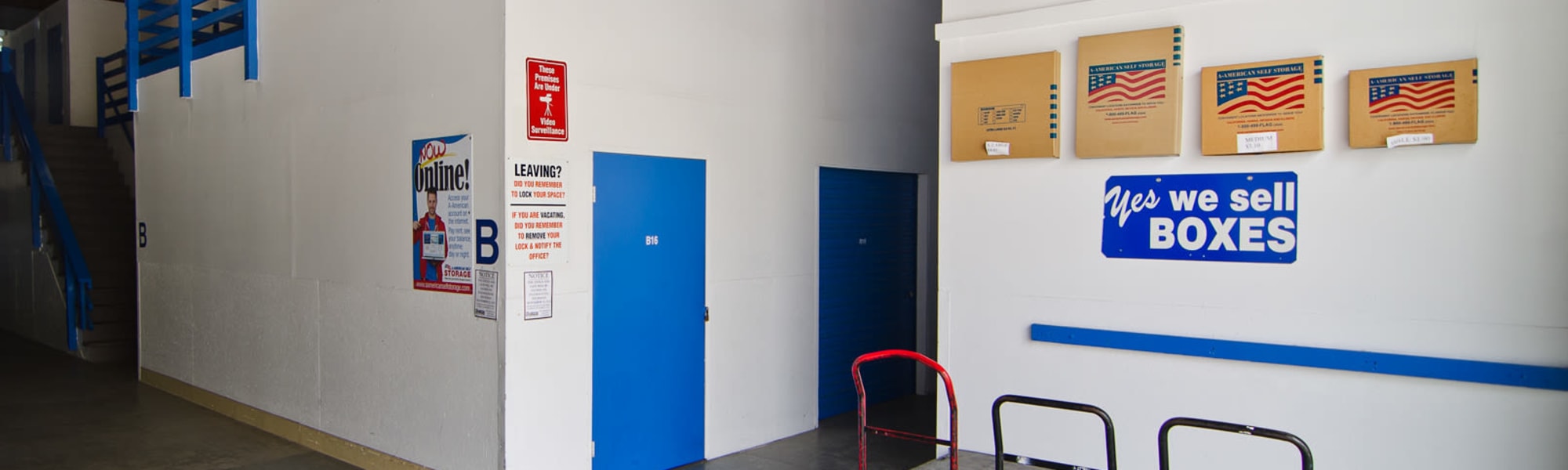 Front Entryway for A-American Self Storage in Santa Barbara, CA 